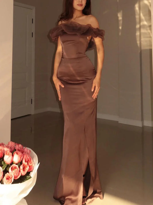 Café Noire Ruffle Dress