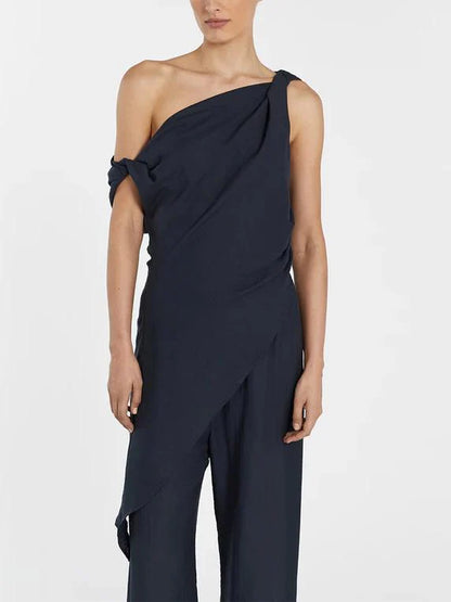 Luna Asymmetrical Noir Set