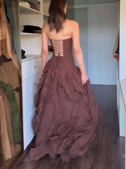 Lila | Ruffle Maxi Dress