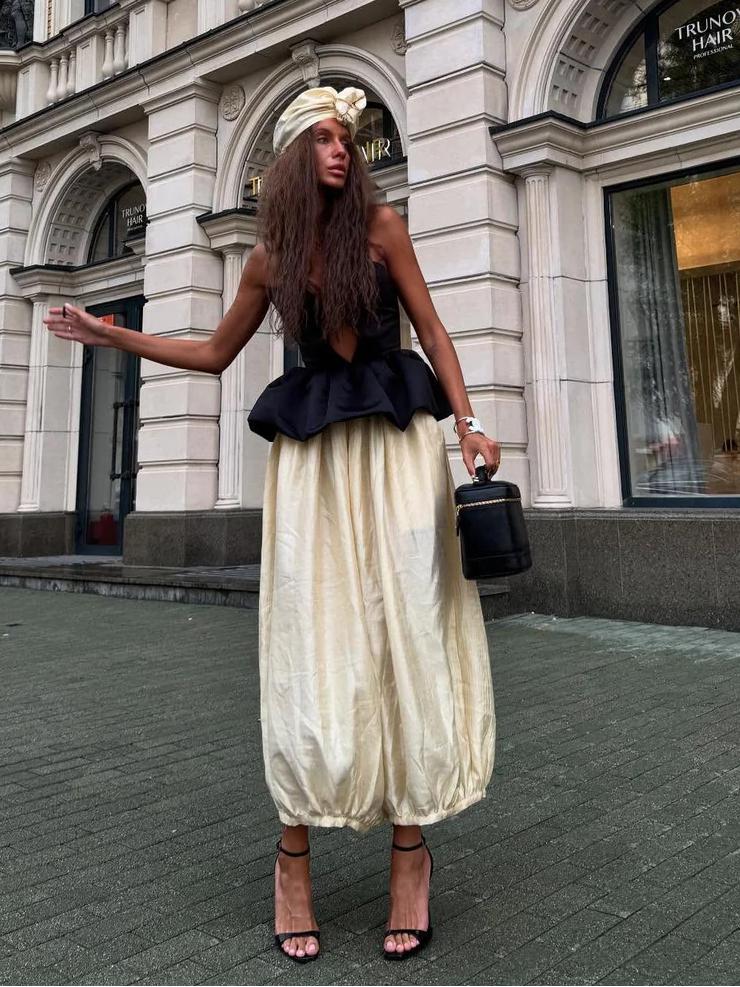 MM | Retro Baring Top & Pants Set