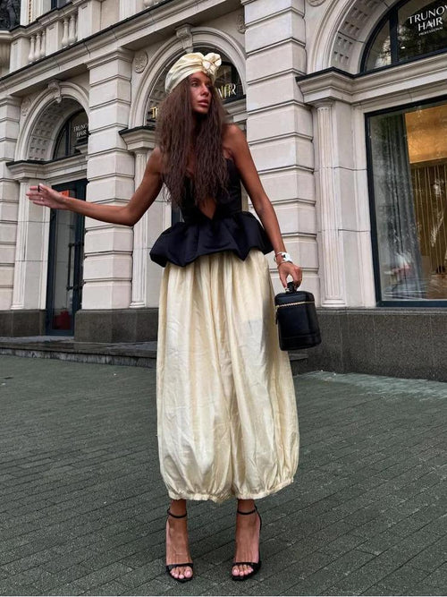 MM | Retro Baring Top & Pants Set