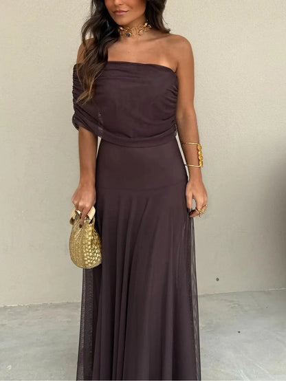 Toledo One Shoulder Maxi Dress