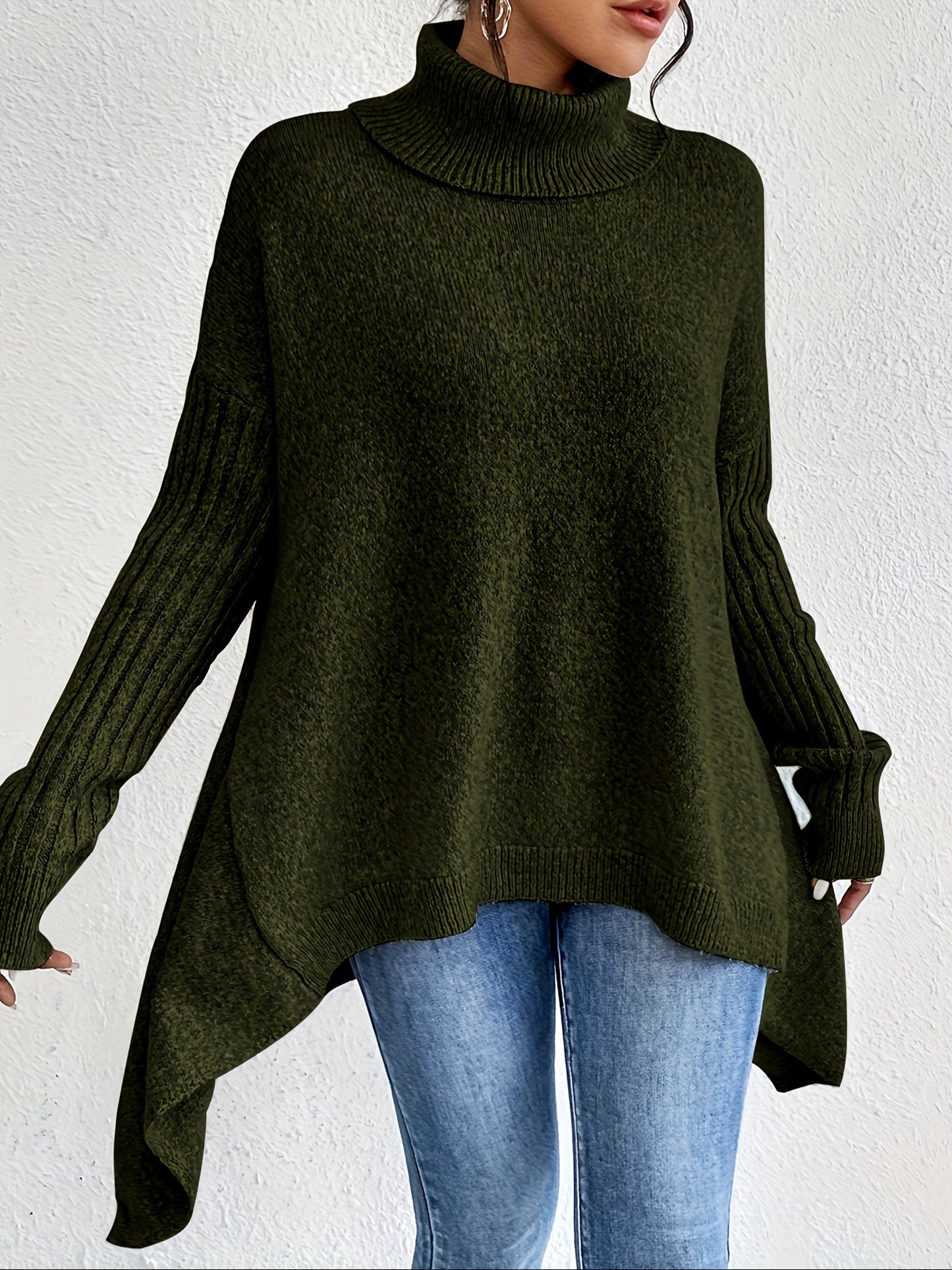 Laila™ | Oversized turtleneck sweater