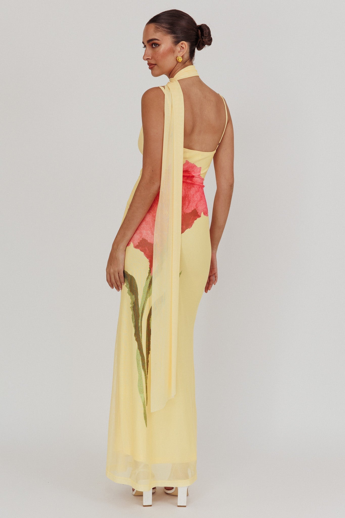 LILAH NECK WRAP MAXI DRESS