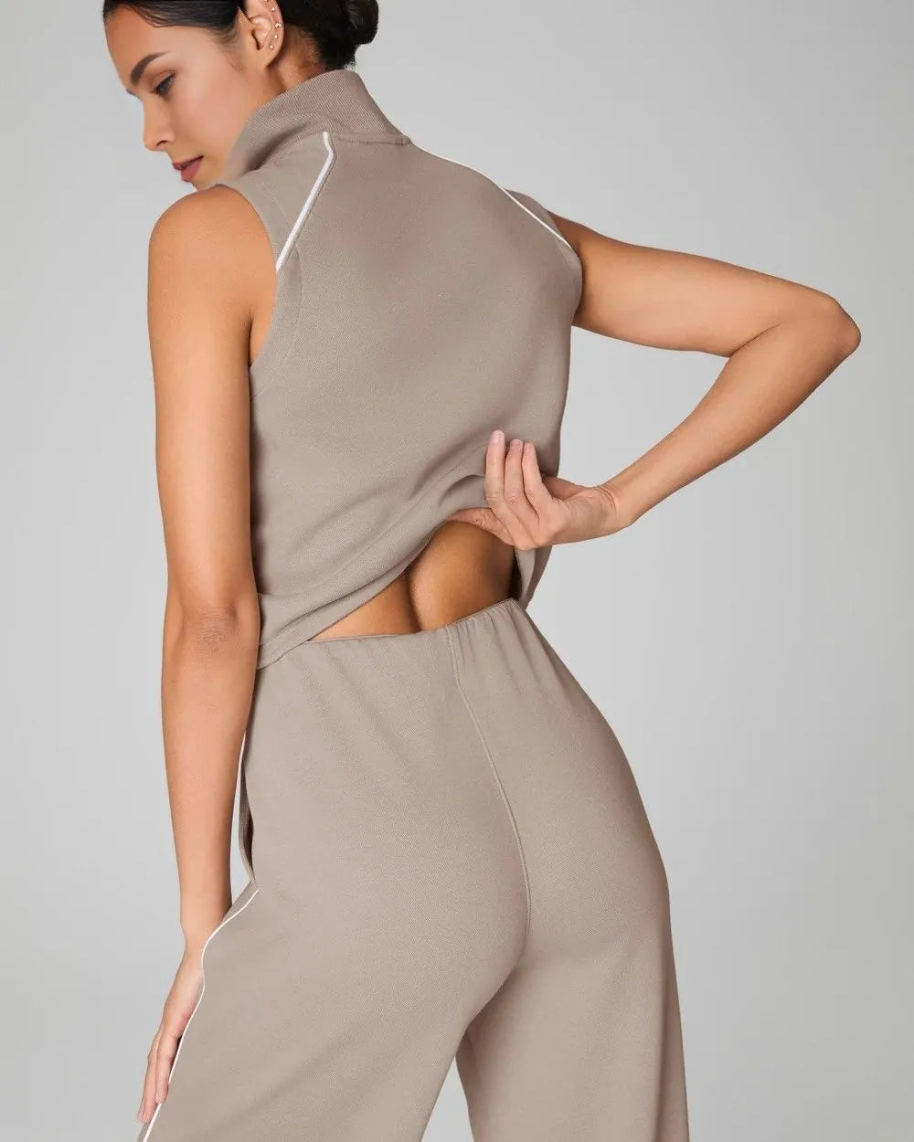 AirEssentials Sleeveless Mockneck Jumpsuit