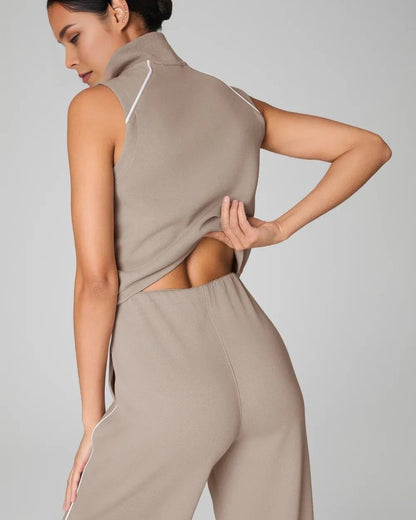 AirEssentials Sleeveless Mockneck Jumpsuit