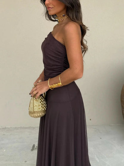 Toledo One Shoulder Maxi Dress