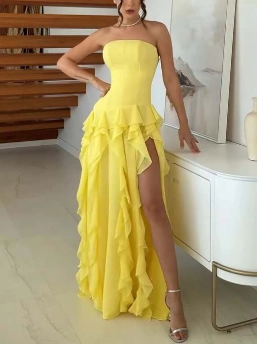 Lila | Ruffle Maxi Dress