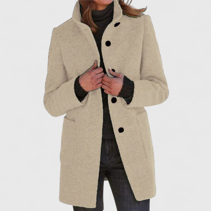 Elena | Classic Wool-Blend Coat