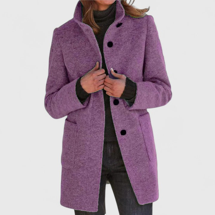 Elena | Classic Wool-Blend Coat