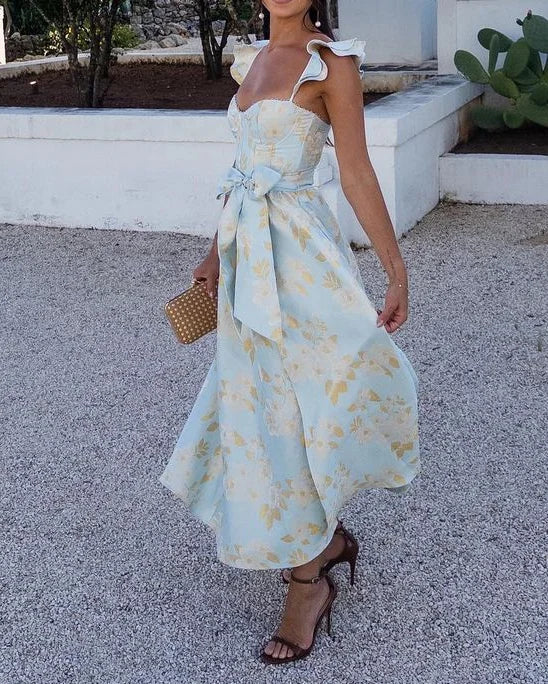 Sunlit Garden Midi Dress