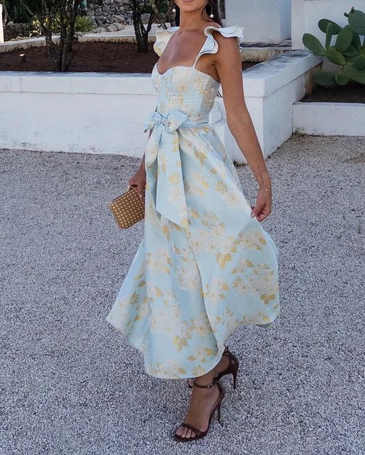 Sunlit Garden Midi Dress