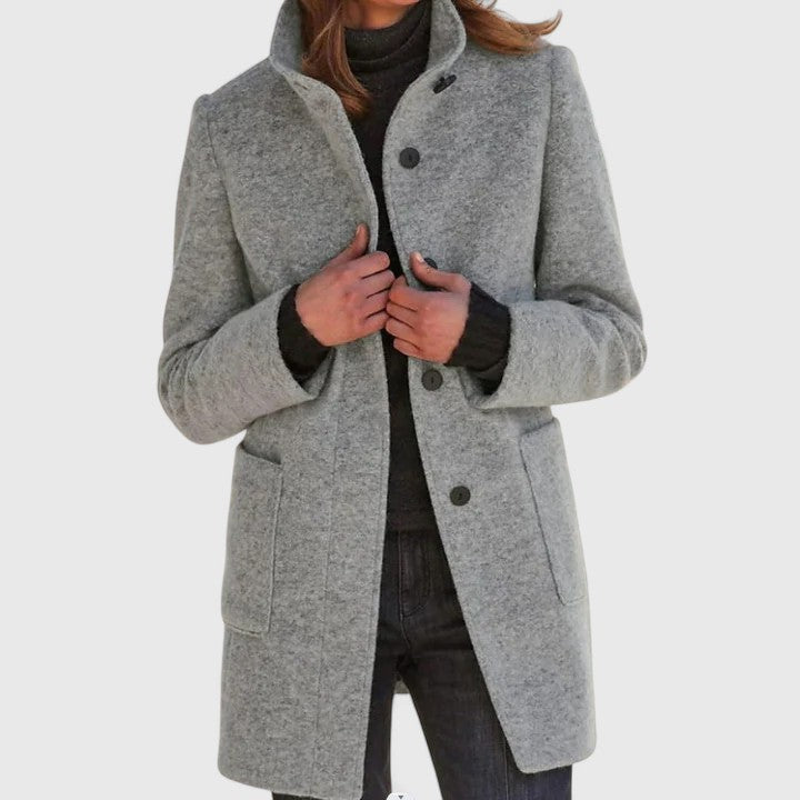 Elena | Classic Wool-Blend Coat