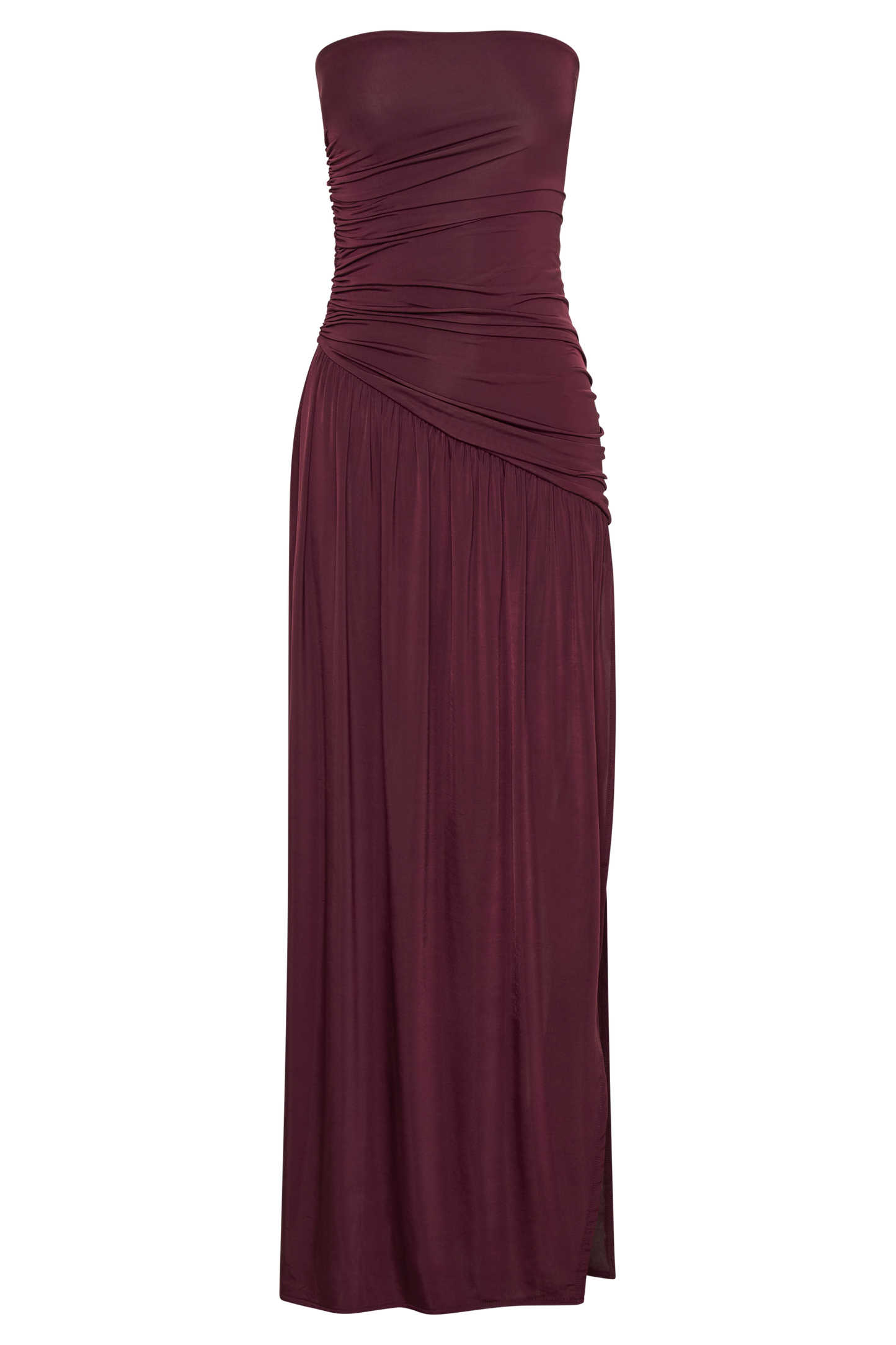 BEX STRAPLESS SLINKY MAXI DRESS