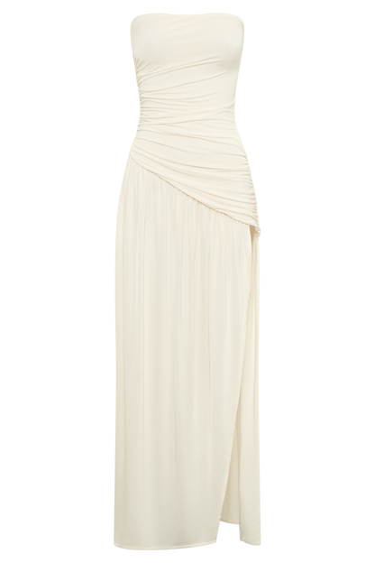 BEX STRAPLESS SLINKY MAXI DRESS