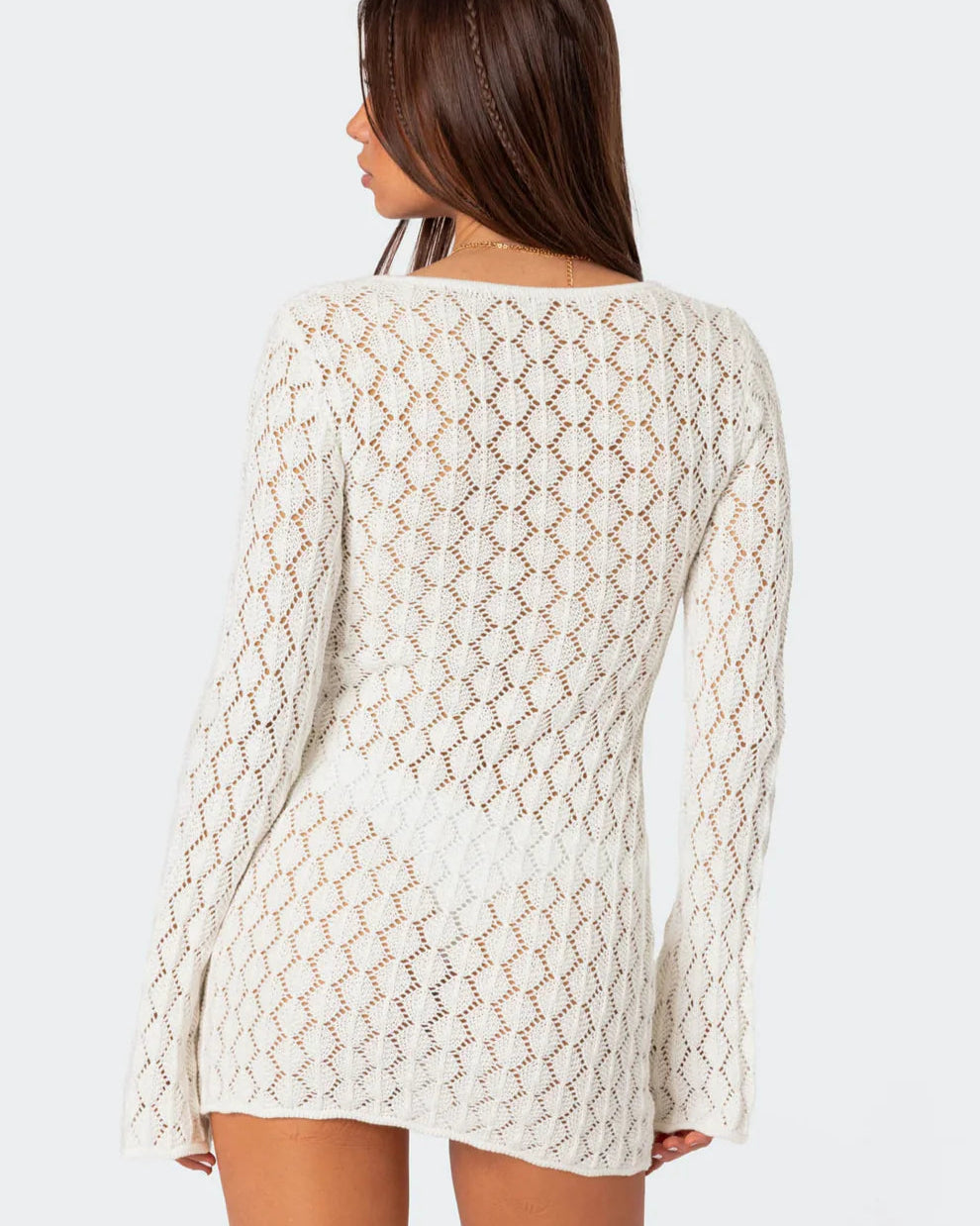 Marié Crochet Mini Dress