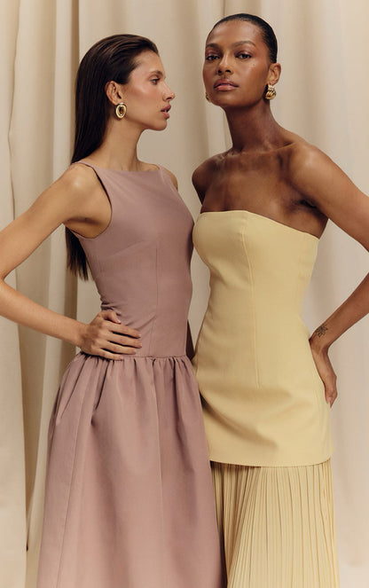 TREVI CHIFFON SKIRT MAXI DRESS