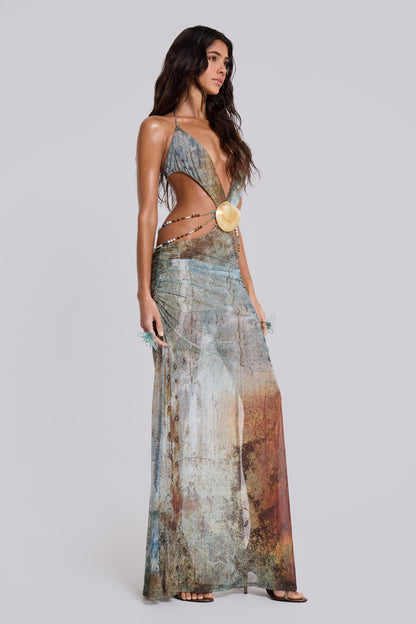 VIDA BACKLESS MAXI DRESS