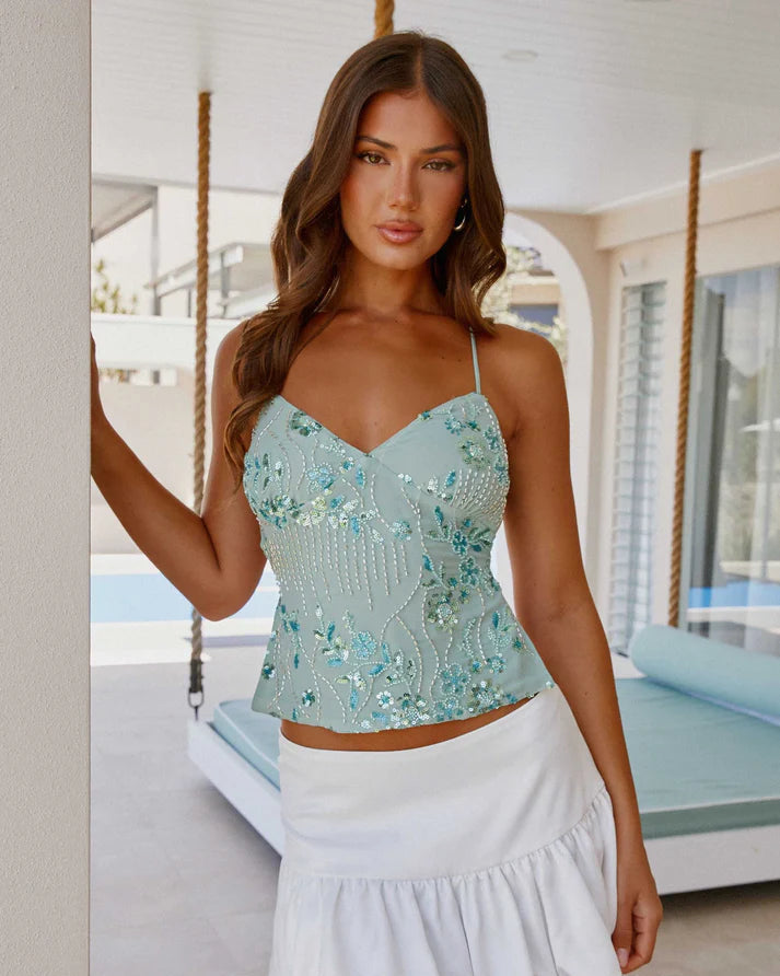 Lilac Sequin Cami Top