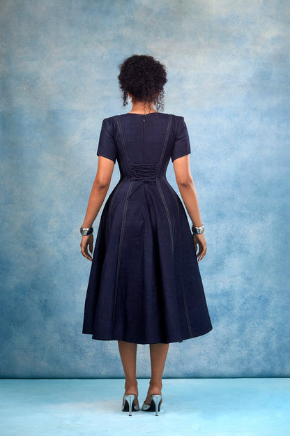 HAVANA DENIM MIDI DRESS