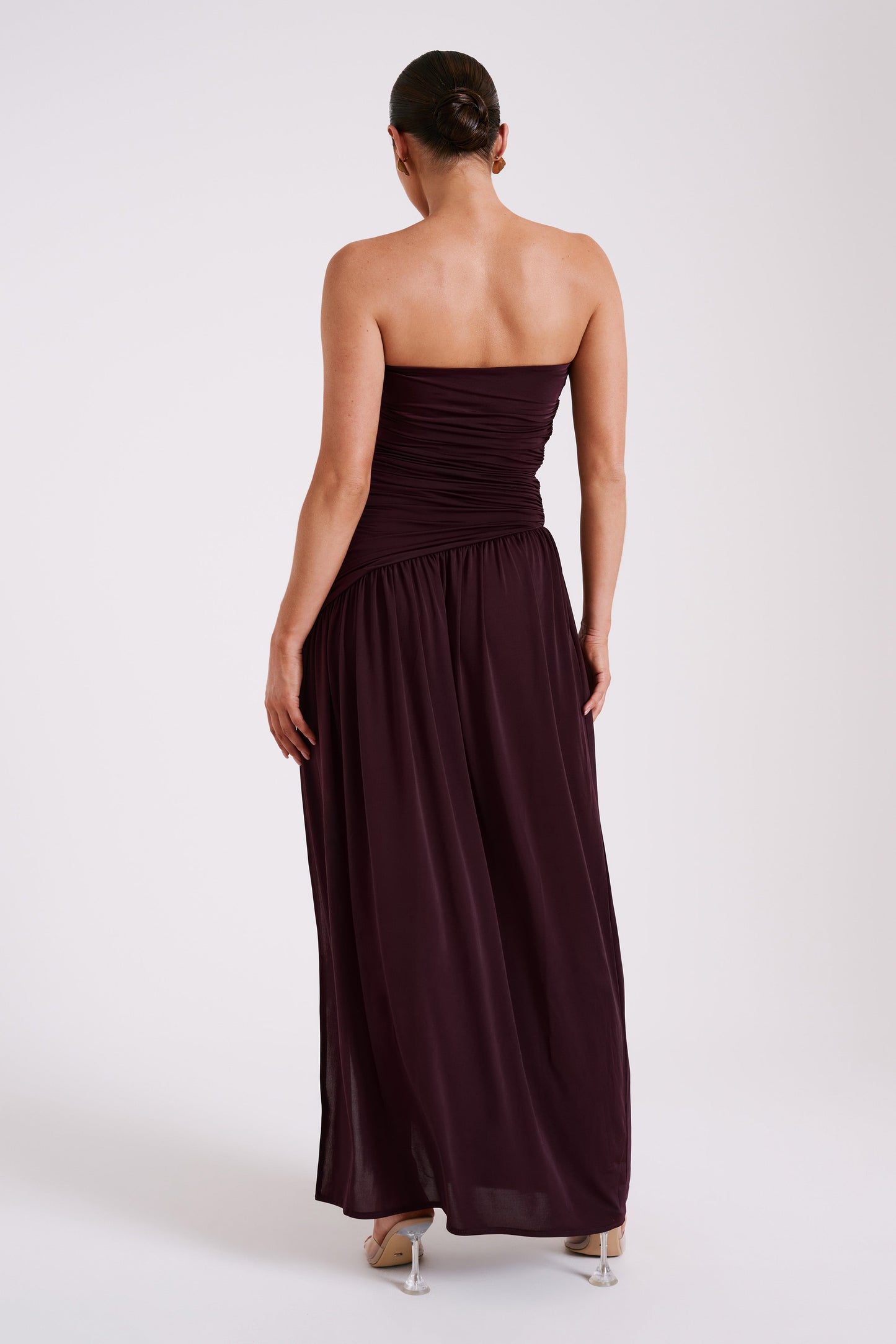BEX STRAPLESS SLINKY MAXI DRESS