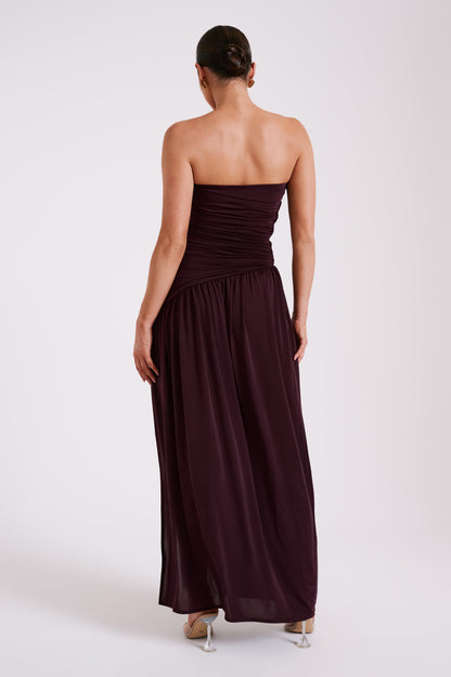 BEX STRAPLESS SLINKY MAXI DRESS