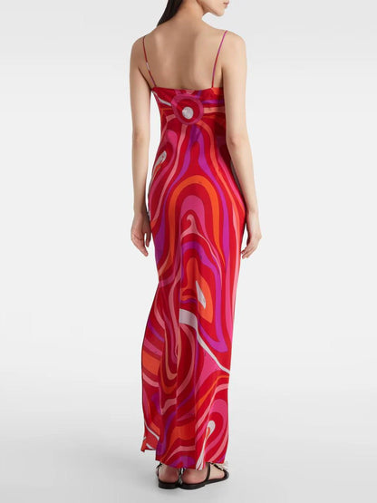 MM | Swirl print Maxi Dress
