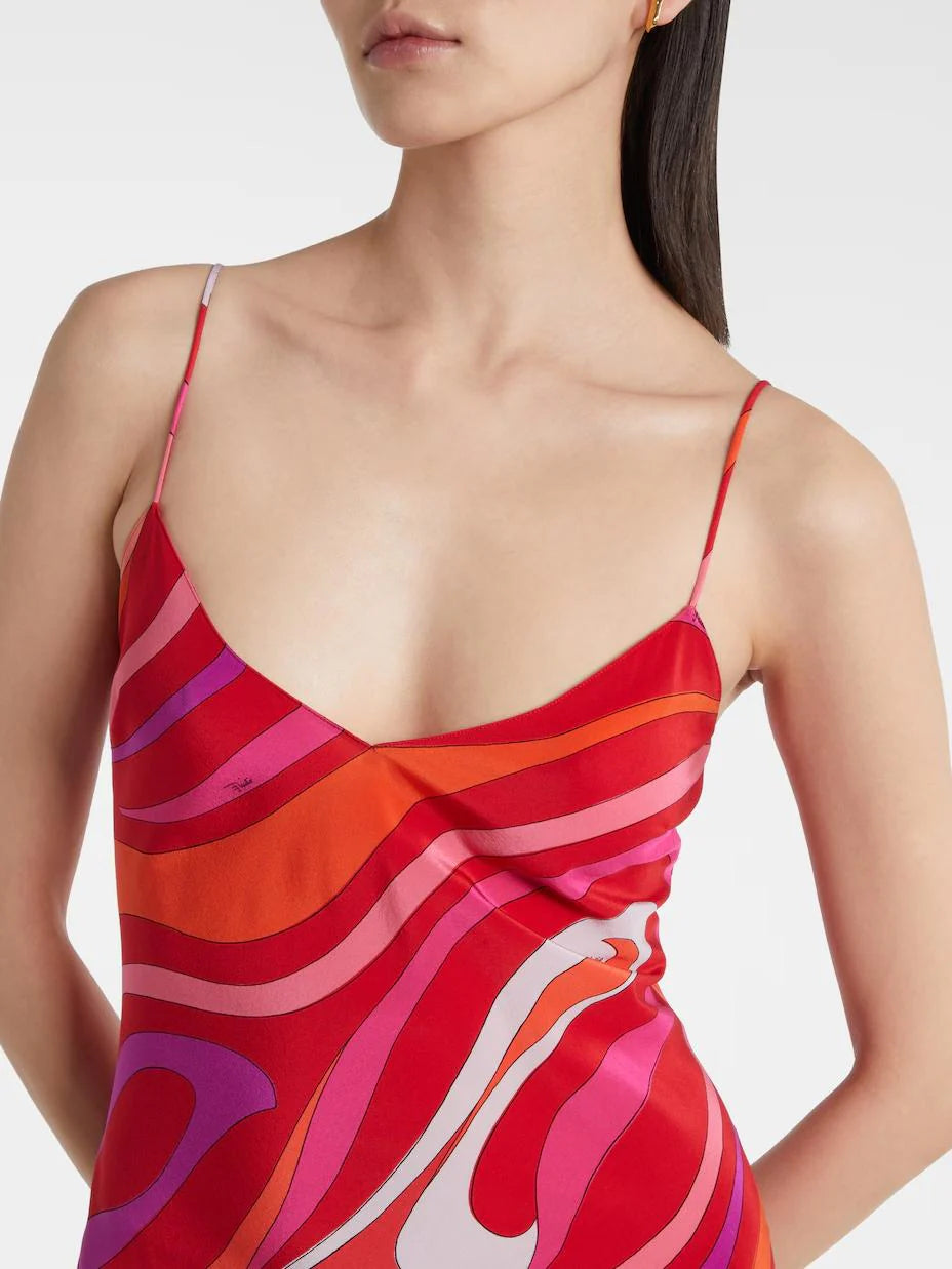 MM | Swirl print Maxi Dress
