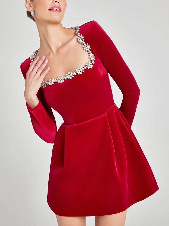 Elise | Crystal Mini Dress