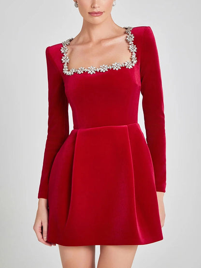 Elise | Crystal Mini Dress