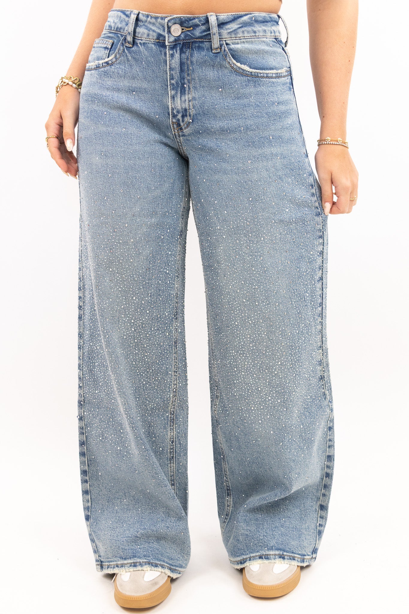 The Glitter Baggy Jeans