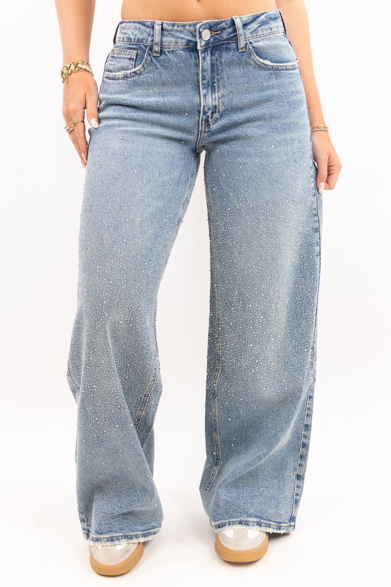 The Glitter Baggy Jeans