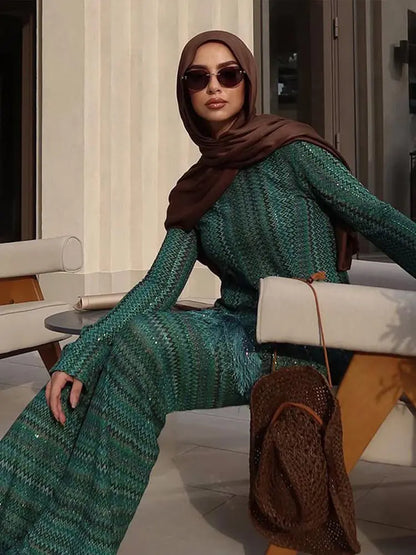 Verde Spark Fringe Lounge Set