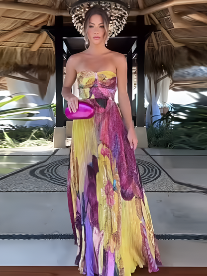 Sunset Bloom Maxi Dress