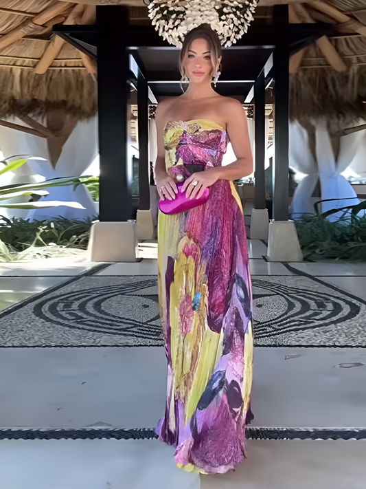 Sunset Bloom Maxi Dress
