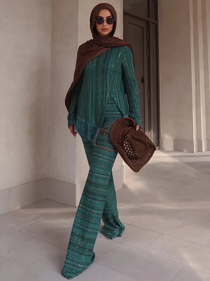 Verde Spark Fringe Lounge Set