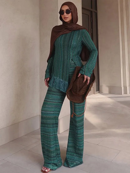 Verde Spark Fringe Lounge Set