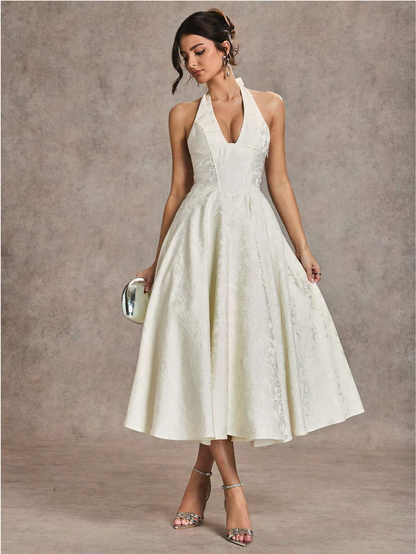 VELIA ELEGANT MIDI DRESS