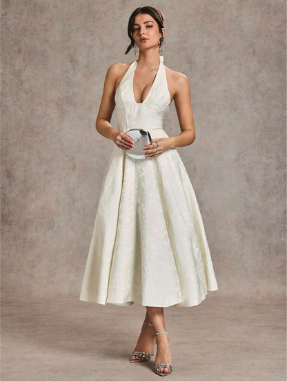 VELIA ELEGANT MIDI DRESS