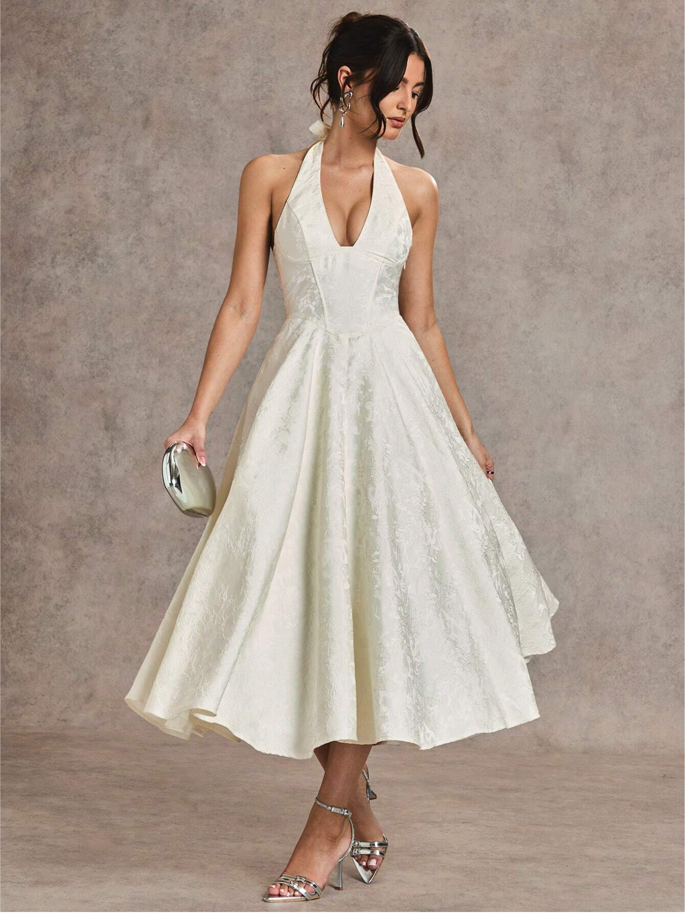 VELIA ELEGANT MIDI DRESS