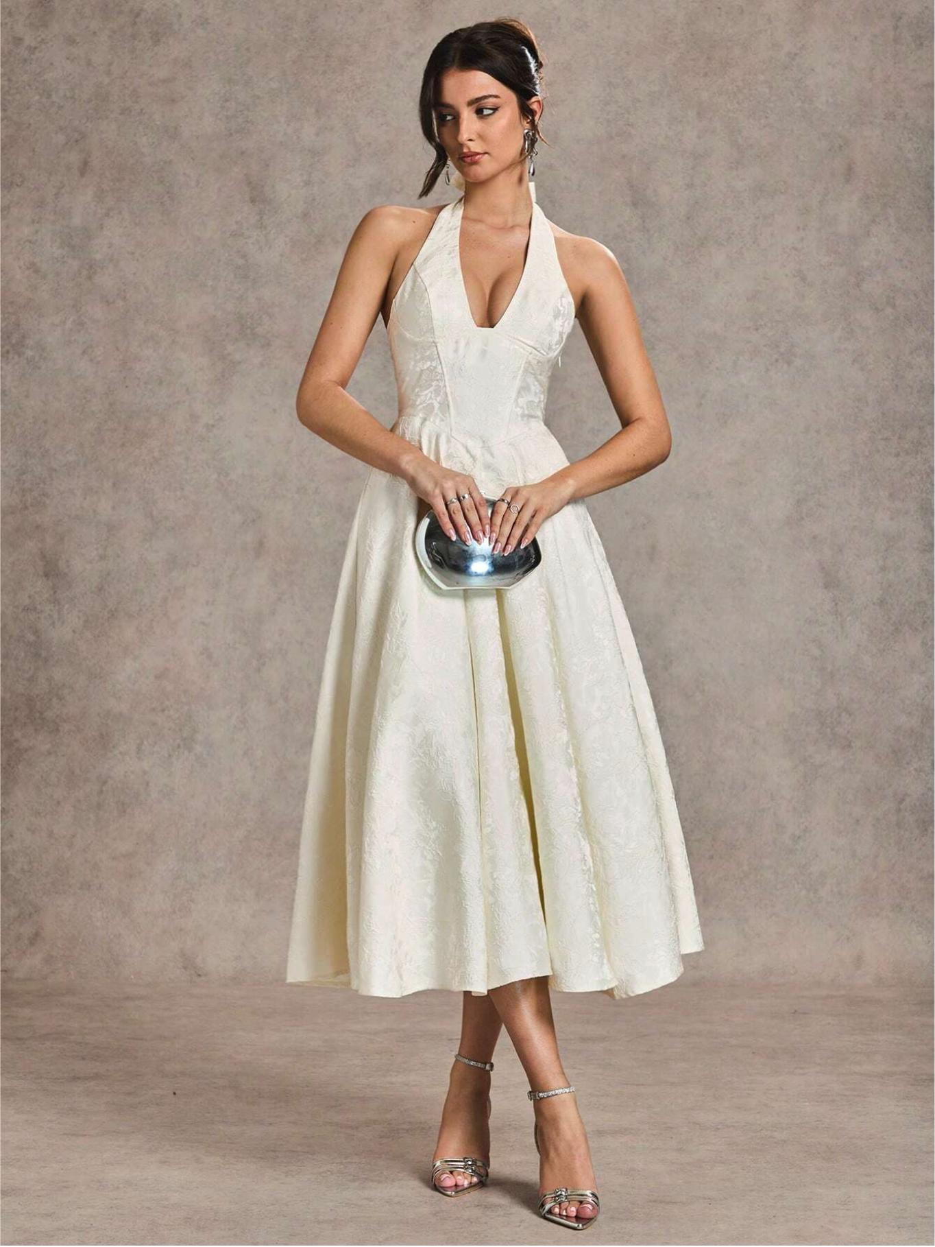 VELIA ELEGANT MIDI DRESS