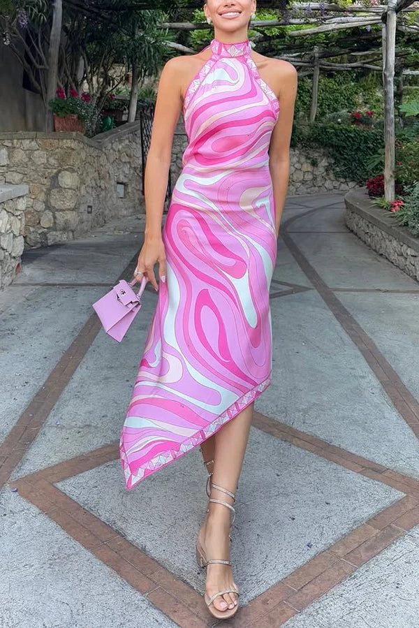 Meet At Beach Satin Dress