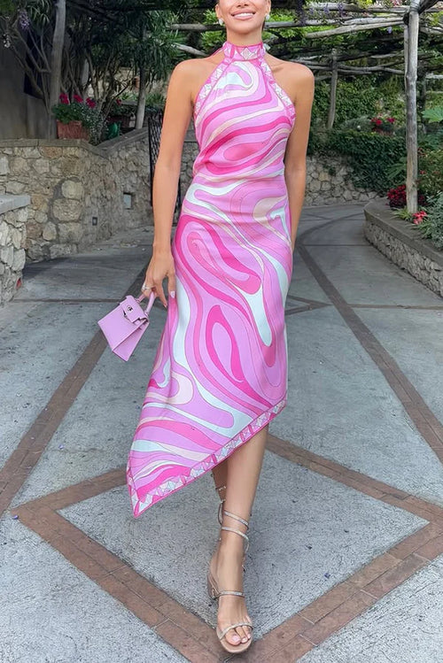 Meet At Beach Satin Dress