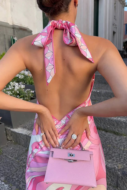 Meet At Beach Satin Dress