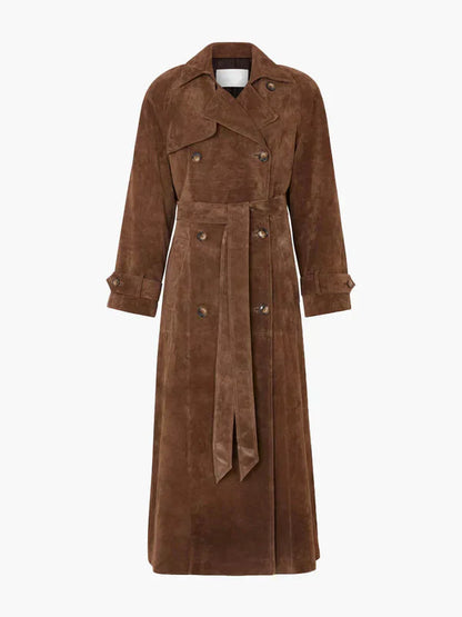 Dara – Suede Trench Coat