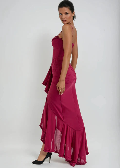 Solene | Ruffle Maxi Dress