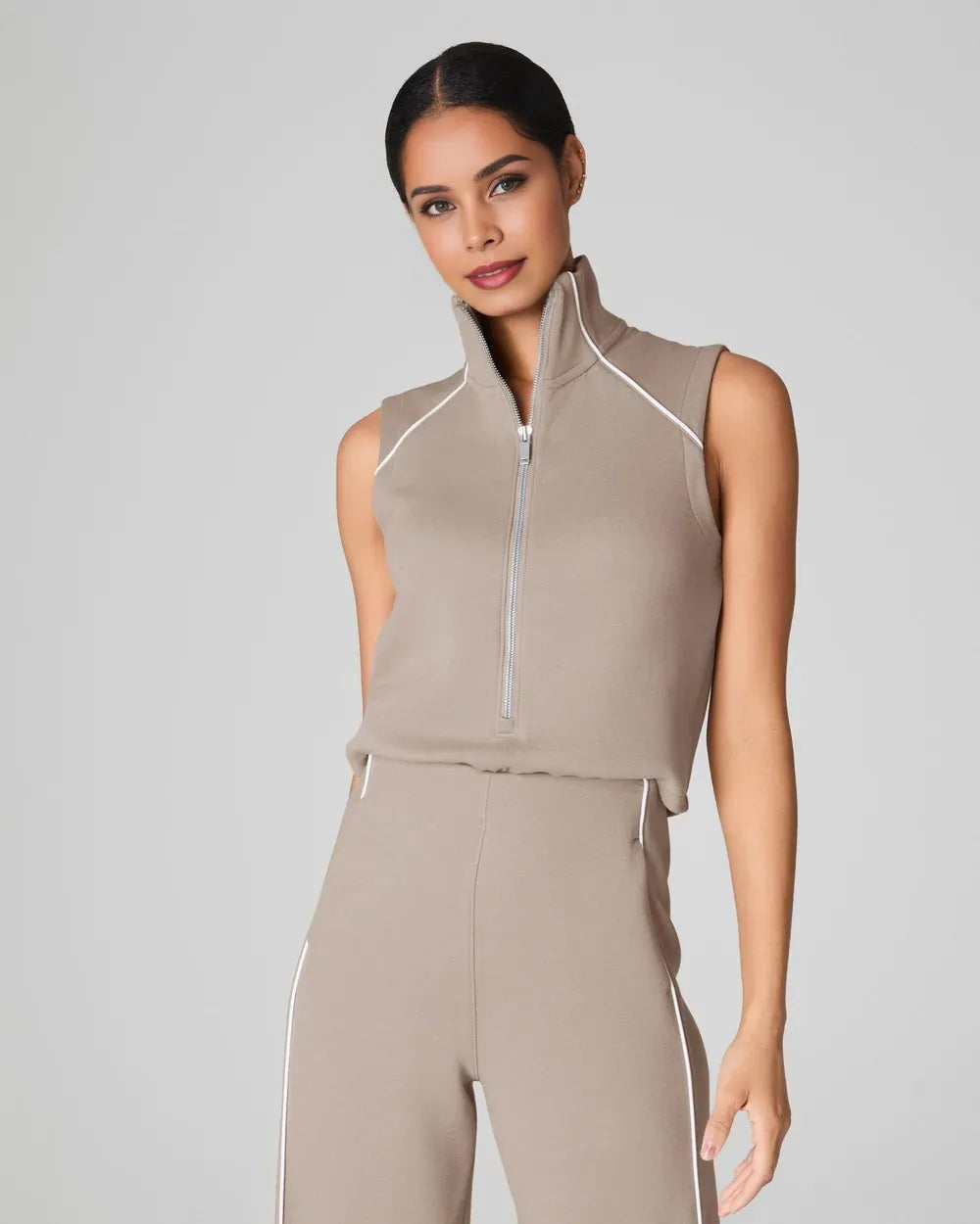 AirEssentials Sleeveless Mockneck Jumpsuit