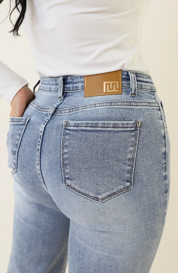 Wide Leg Stretch Jeans MM