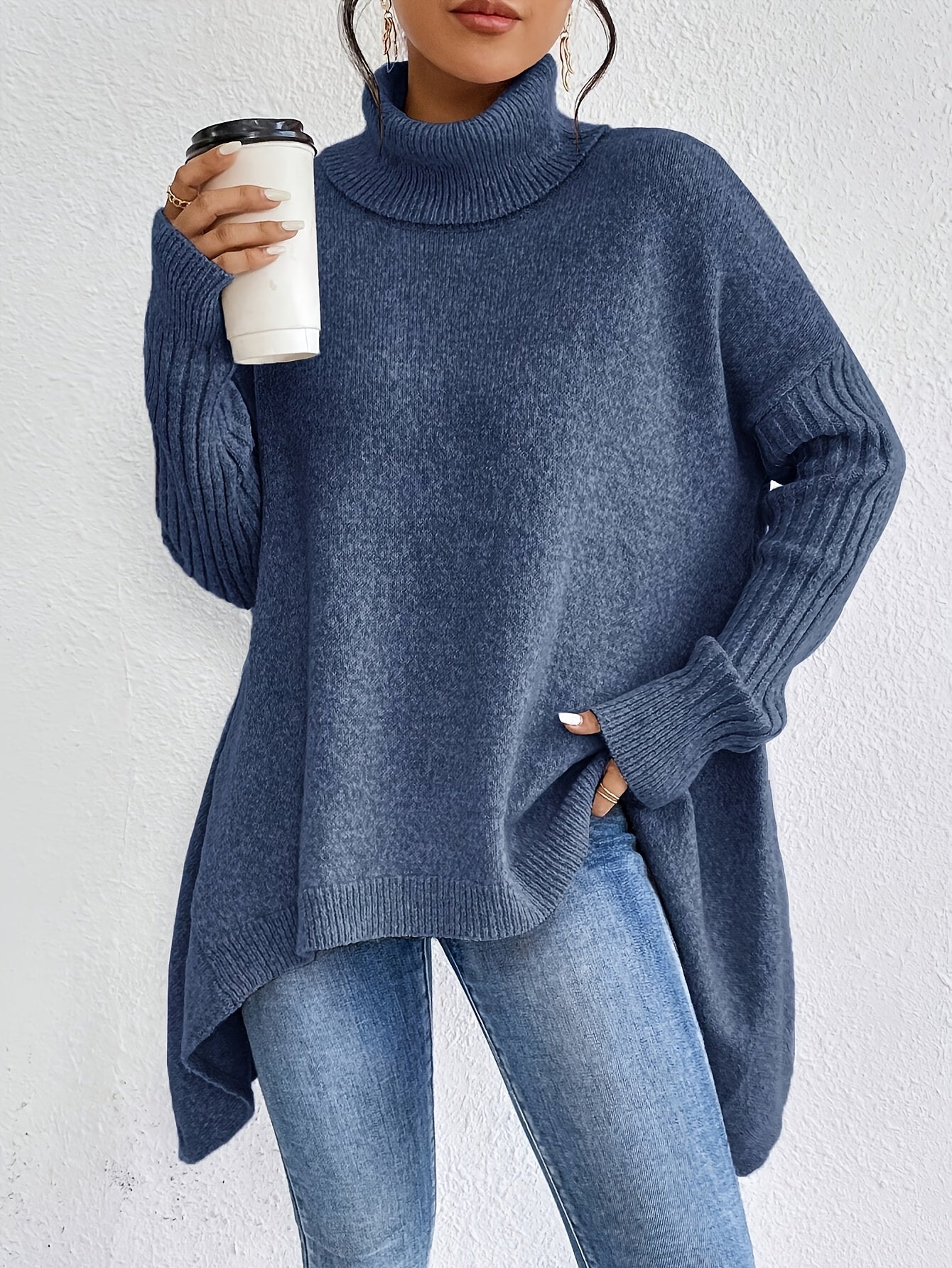 Laila™ | Oversized turtleneck sweater