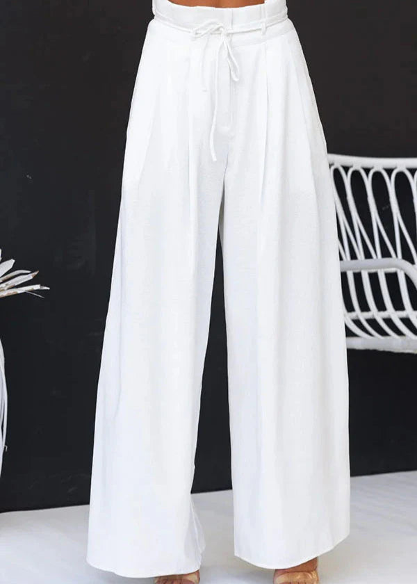 Gette Linen Blend Slit Set